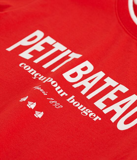 Kurzärmeliges Kinder T-Shirt aus Baumwolle POMPIER