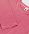 Eng anliegendes T-Shirt mit Rundhalsausschnitt aus Baumwolle für Damen rot CORRIDA/weiss MARSHMALLOW