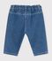 Baby-Hose aus einfarbigem Denim blau