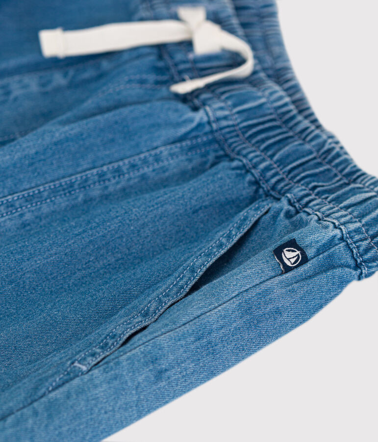 Shorts aus leichtem Denim Kinder/Jungen blau