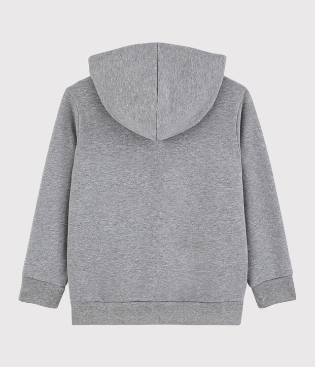 Kinder-Sweatshirt mit Kapuze f&uuml;r Jungen grau