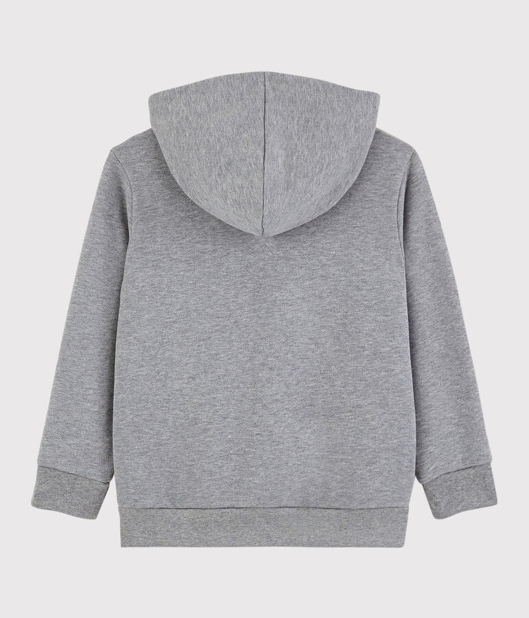 Kinder-Sweatshirt mit Kapuze f&uuml;r Jungen grau