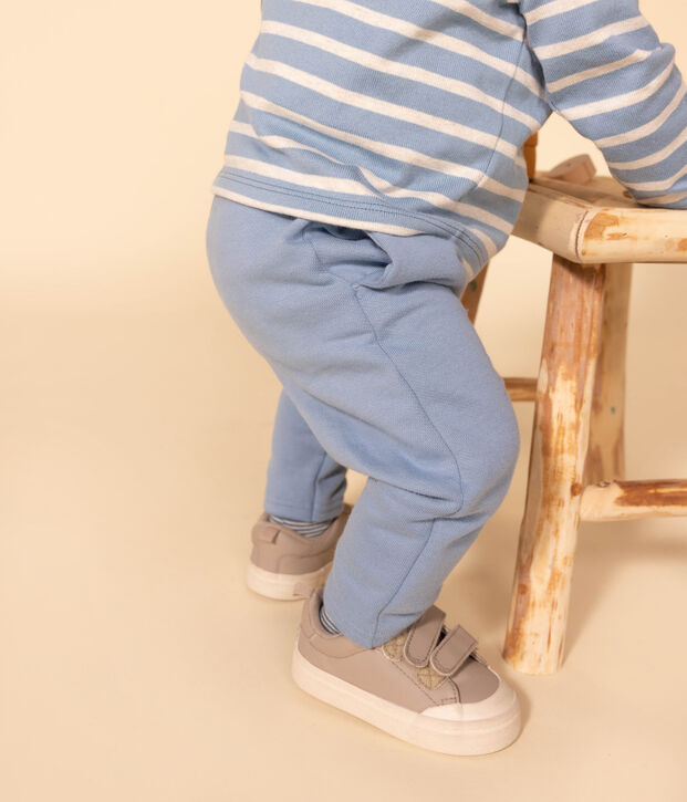 Baby-Hose aus Molton blau