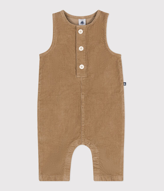 Langer Baby-Overall aus einfarbigem Nicki beige ROCHE CLAIR
