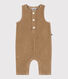 Langer Baby-Overall aus einfarbigem Nicki