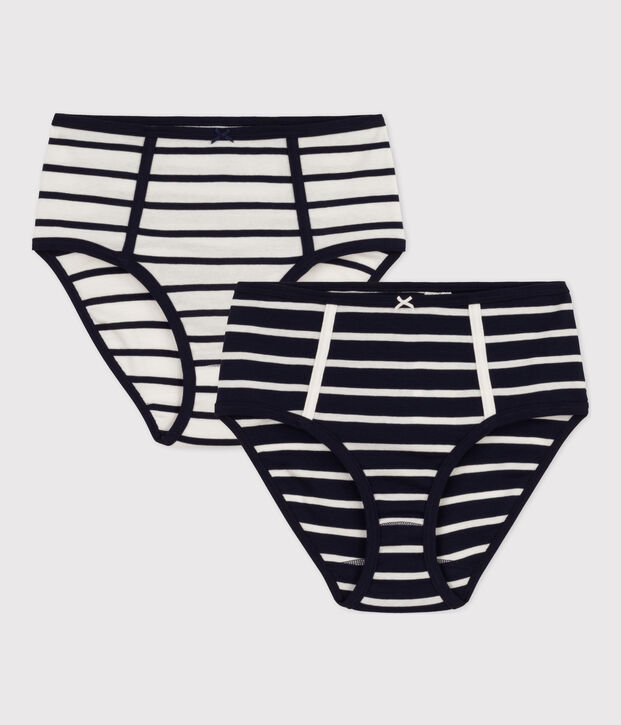 2er-Set Taillenslips aus Baumwolle f&uuml;r Damen vielfarbig