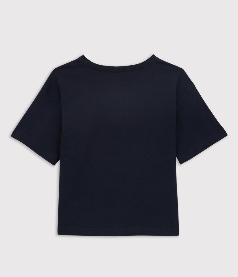 Damen-T-Shirt LE BOXY aus Baumwolle blau
