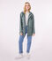 Regenjacke aus recyceltem Material und Bio-Baumwolle grün THUYA
