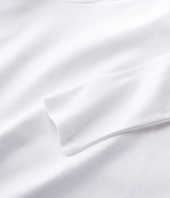 Rollkragenshirt aus Baumwolle für Damen weiss ECUME