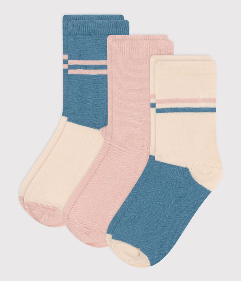 3er-Set Kinder-Sportsocken f&uuml;r Jungen und M&auml;dchen vielfarbig