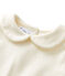 Baby-Mädchen-Body mit Bubi-Kragen beige COQUILLE