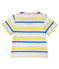 Gestreiftes Baby-Jungen-T-Shirt beige CREAMY/weiss MULTICO