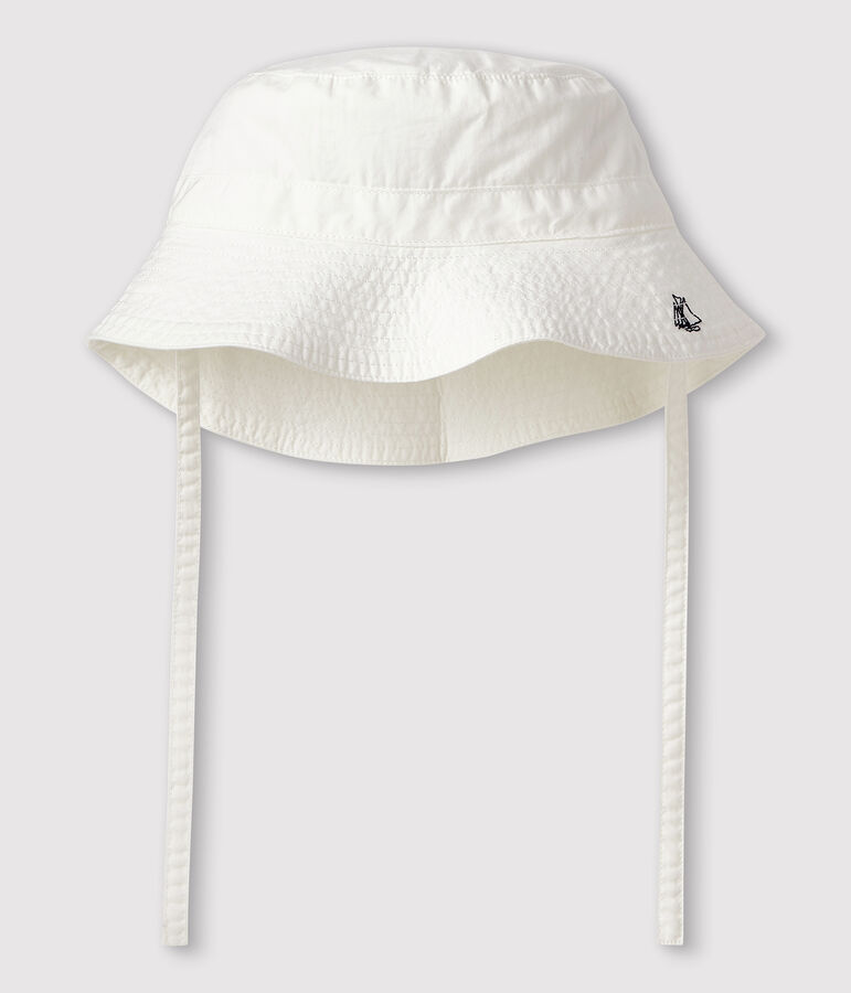 Baby-Hut aus Twill weiss MARSHMALLOW