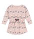 Langärmeliges bedrucktes Kinderkleid aus Molton für Mädchen