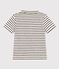 Kurzärmeliges Poloshirt aus Baumwolle Kinder/Jungen weiss AVALANCHE/blau SMOKING
