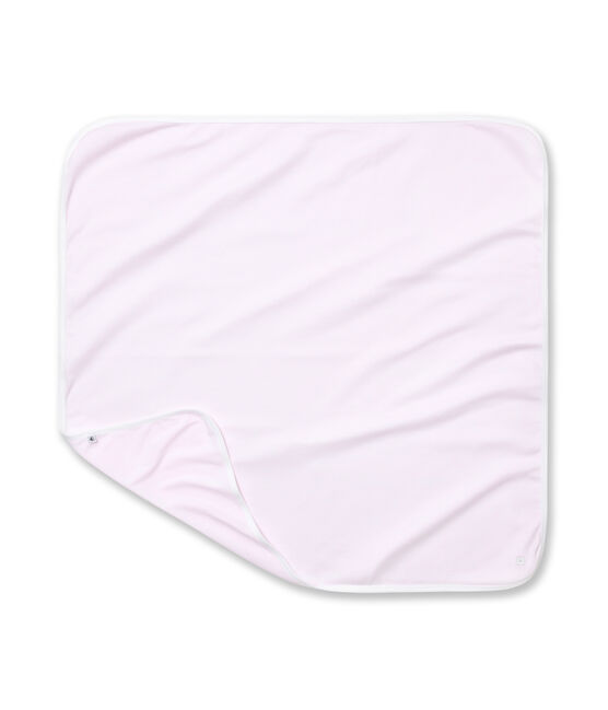 Ringel-gestreiftes Baby Betttuch rosa VIENNE/weiss ECUME