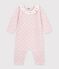 Baby-Overall aus einfarbigem Woll- und Baumwollstrick mit Kragen BARELY