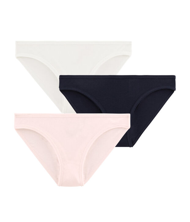 Set mit 3 Damenslips vielfarbig