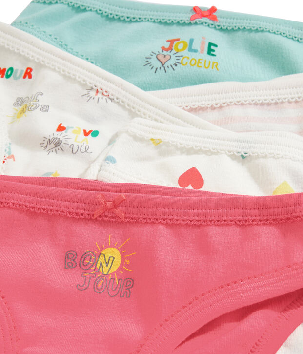 Set mit 5 Unterhosen f&uuml;r kleine M&auml;dchen vielfarbig
