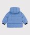 Baby-Winterjacke aus einfarbigem Polyester blau