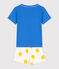 Kinder-Kurzpyjama aus Baumwolle für Jungen blau BRASIER/weiss MULTICO