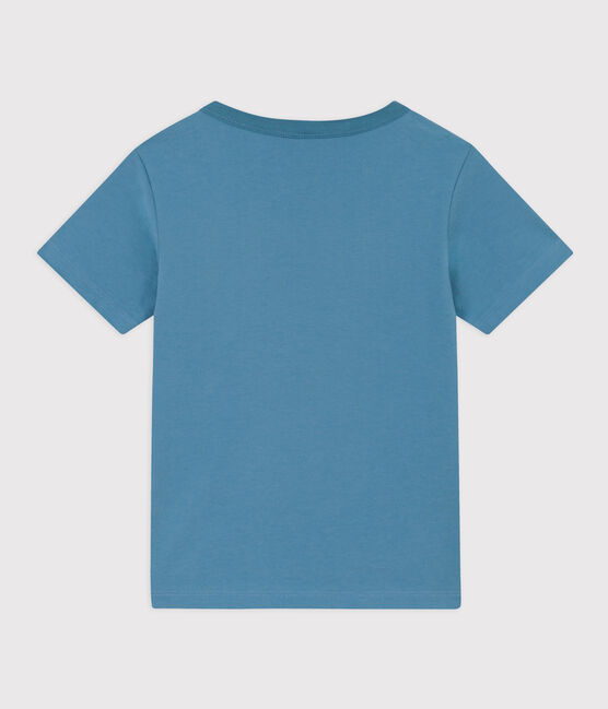 Kurzärmeliges Kinder-T-Shirt aus Baumwolle für Jungen grün LAVIS/blau VERDE