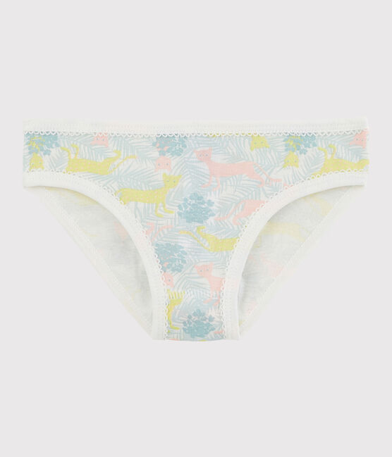 Baumwollhöschen für kleine Mädchen weiss MARSHMALLOW/weiss MULTICO