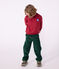 Kinder-Sweatshirt aus einfarbiger Baumwolle AMARANTE