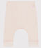 Baby-Leggings aus 2x2-Rippstrick aus Bio-Baumwolle rosa FLEUR