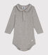 Langärmeliger Baby-Body aus Baumwolle mit Kragen