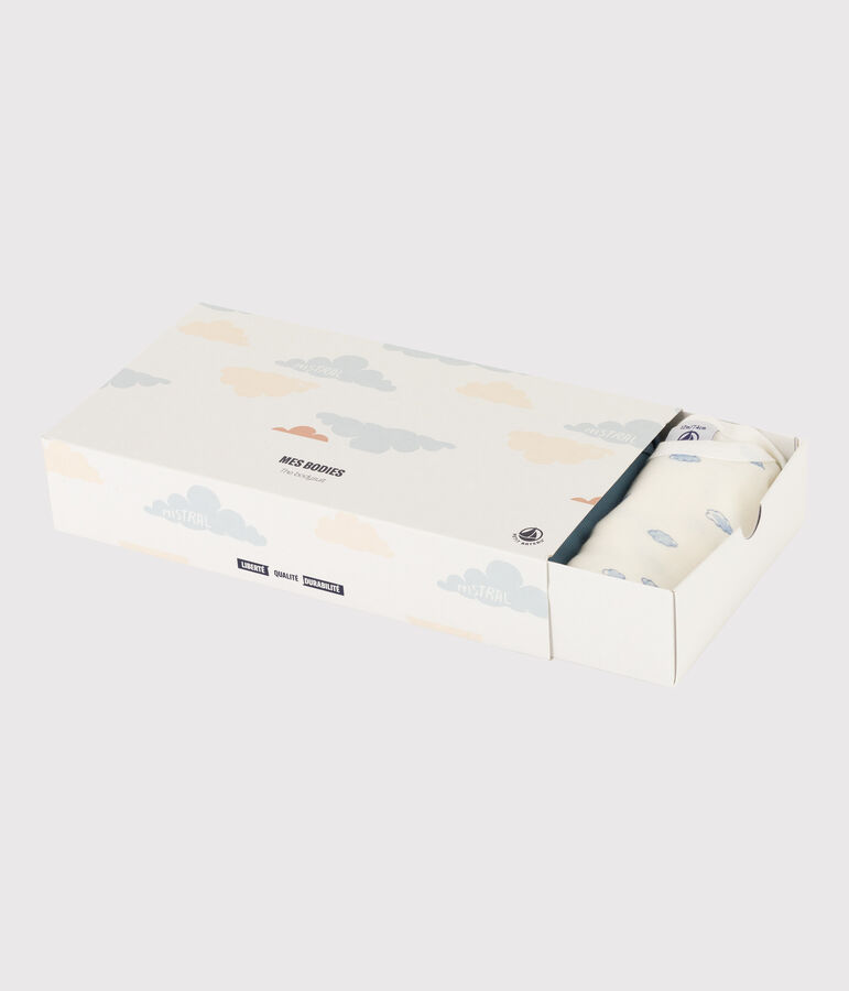 5er-Set lang&auml;rmelige Bodys aus Baumwolle vielfarbig