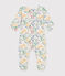 Strampler aus Nicki mit Blumenmotiv weiss MARSHMALLOW/weiss MULTICO
