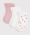 Set mit einfarbigen Socken aus leichtem Baumwoll-Frottee vielfarbig