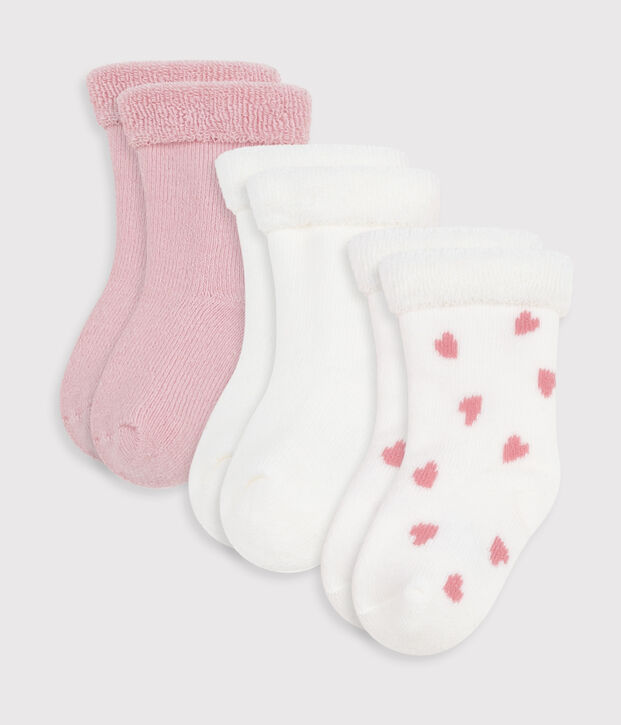 Newborn-Sockenset aus einfarbiger Baumwolle vielfarbig