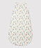 Baby-Schlafsack aus Bio-Baumwolle mit Blumenmuster weiss MARSHMALLOW/weiss MULTICO