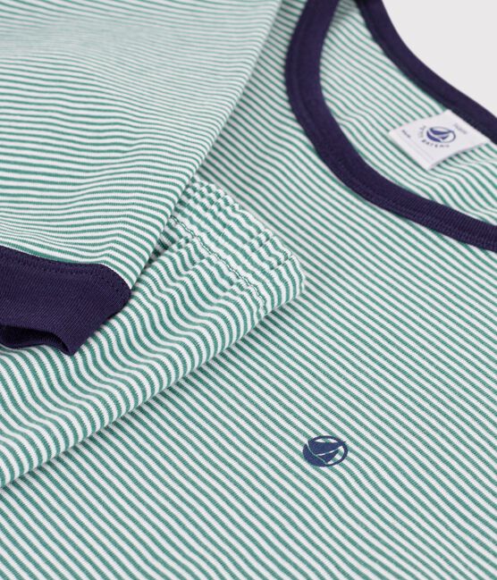 Kinder-Pyjama aus Baumwolle mit Streifen ESTRAGON/ MARSHMALLOW