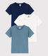 3er-Set kurzärmelige Baumwoll-T-Shirts für Jungen