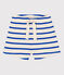 Baby-Shorts aus gestreiftem Rippstrick naturfarben/blau