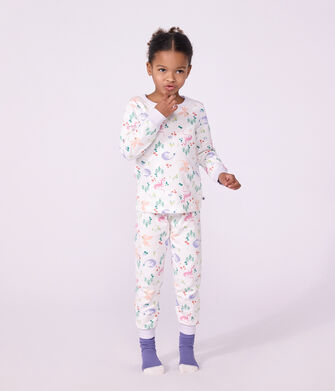 Kinder-Pyjama aus Molton mit Drachenmotiv