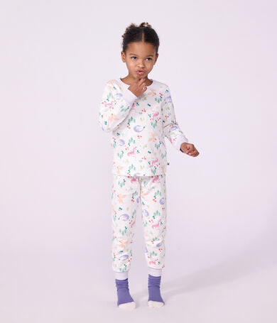 Kinder-Pyjama aus Molton mit Drachenmotiv