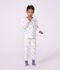 Kinder-Pyjama aus Molton mit Drachenmotiv weiss/vielfarbig