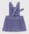 &Auml;rmelloses Baby-Kleid aus einfarbigem Feincord violett