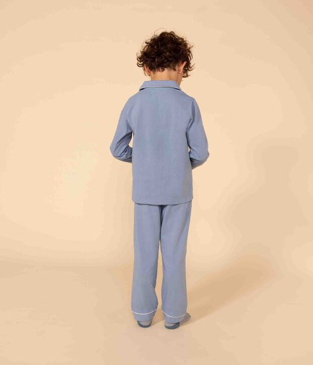 Kinderpyjama aus Jersey f&uuml;r Jungen blau