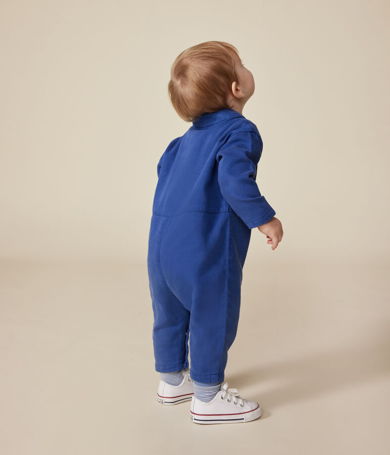 Langer Baby-Overall aus Lyocell-Baumwolle blau