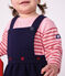 Lang&auml;rmeliges Baby T-Shirt aus Baumwolle mit Streifen. rosa/rosa