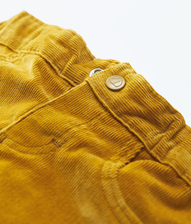 Baby-Cordhose f&uuml;r Jungen gelb