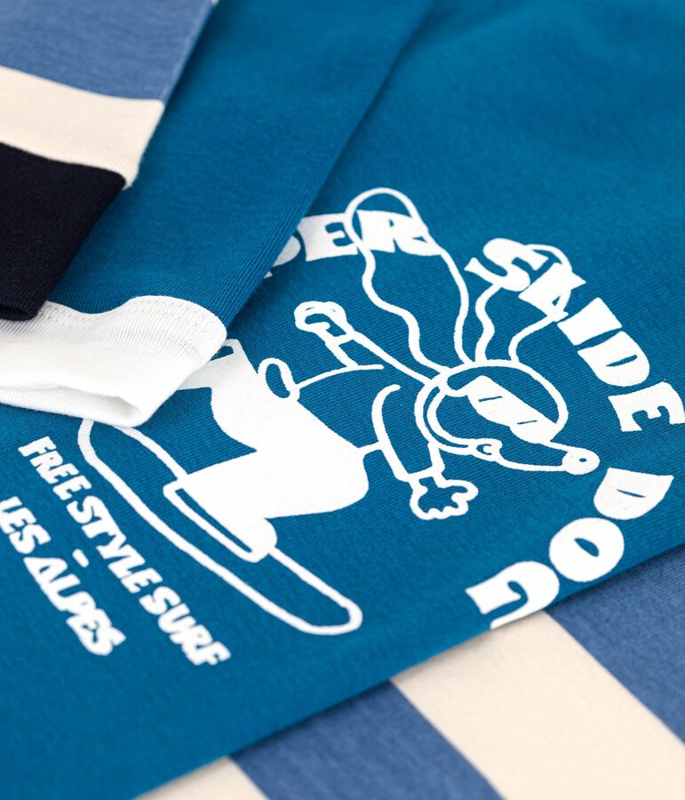 Set Kinder-Pyjamas aus bedruckter Baumwolle vielfarbig