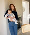 2-teiliges Baby-Set Cardigan aus Jacquardstrick blau MARSHMALLOW/ SOIR