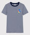 T-Shirt L’ICONIQUE Water Family × Petit Bateau blau MEDIEVAL/weiss MARSHMALLOW