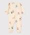 Baby-Strampler Paris aus Molton weiss AVALANCHE/ MULTICO